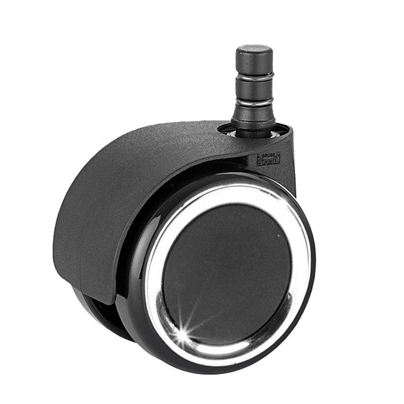 Designrolle Chrom für harte Böden