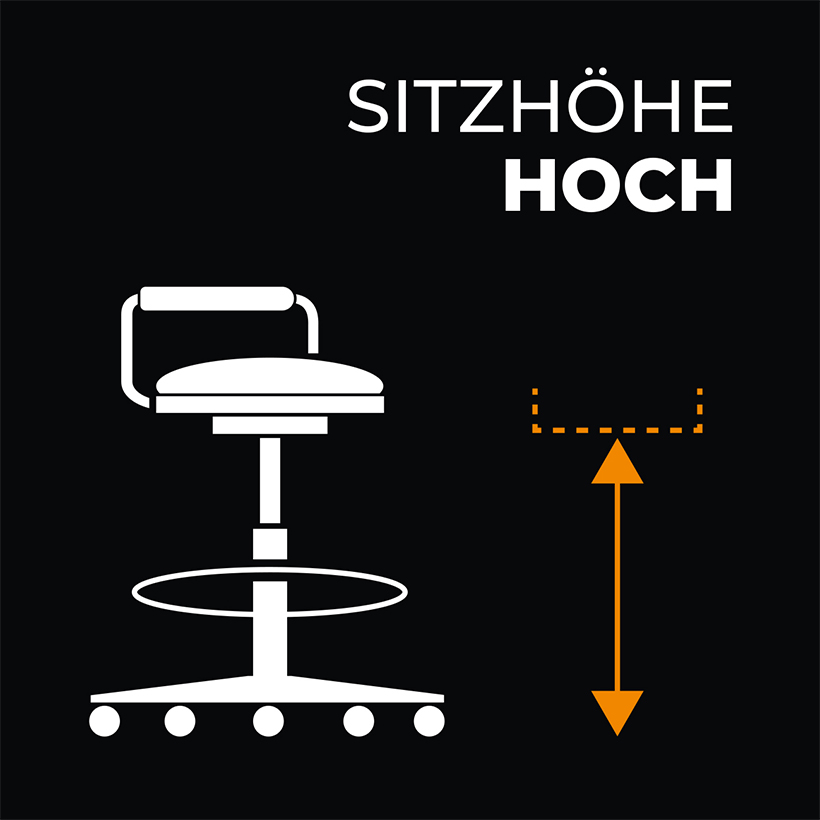 Sitzhöhe bis 65 cm 